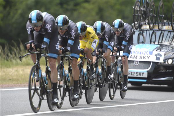 Team Sky at the Dauphine